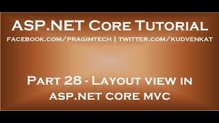 Layout view in asp net core mvc [upl. by Kylander]