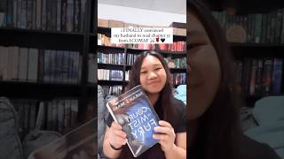 My husband reads chapter 55 from ACOMAF for the first time 💕 [upl. by Rick]