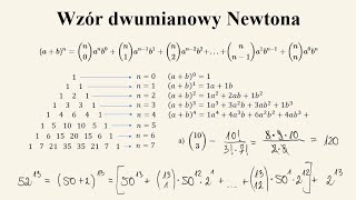 Matura rozszerzona  kurs  trójkąt Pascala i wzór dwumianowy Newtona [upl. by Latyrc]