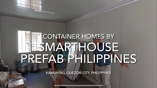 Container Homes by SMARTHOUSE Prefab Kamuning Quezon City Philippines [upl. by Woody]