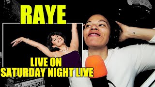 RAYE  SNL Performances Escapism amp Worth It  Reaction [upl. by Noemys]