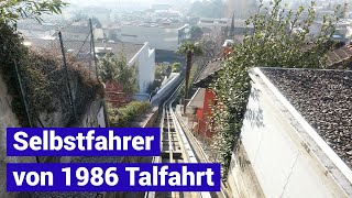 Selbstfahrer Streiff 1986 Talfahrt  private inclined lift Minusio Switzerland [upl. by Nerac]