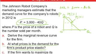 Managerial Economics Chapter 2 Problem 2 [upl. by Fernandez141]