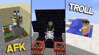 COMO TROLLEAR A UN JUGADOR AFK EN MINECRAFT [upl. by Sharon934]