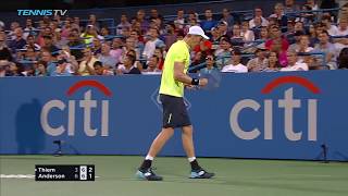 Anderson ousts Thiem Nishikori edges del Potro  Citi Open Washington 2017 Highlights Day 4 [upl. by Ahsirat]