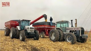 SILVER TRACTORS  Iowa Corn Harvest [upl. by Anastatius]