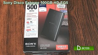 🔒 ¡Protege tus Datos con Estilo Disco Duro Externo Sony HDEG6 500GB 💾  DACROS Tech [upl. by Enitsenre525]