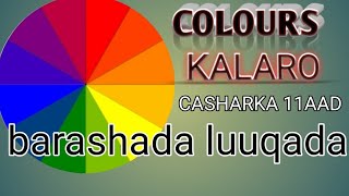 barshada luuqada englishka casharka 11aad colours  kalaro [upl. by Zaneta]