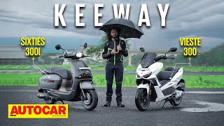 Keeway Vieste 300 and Sixties 300i  review  Stand out from the crowd  First Ride  Autocar India [upl. by Naedan261]