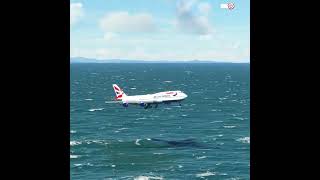 Dangerous Landings British Airways at Hongkong Airport VHHH shorts [upl. by Gyimah288]