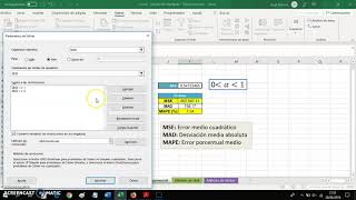 Minimización errores de pronósticos con SOLVER [upl. by Kristin]