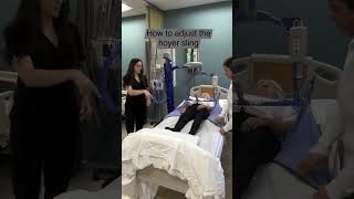 How to adjust the hoyer sling seniorhelp seniorcare seniorcareadvice physicaltherapy howto [upl. by Hahn]