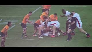 Henry Arundell rugby first touch first try England vs Australia first game summer series 2022 [upl. by Dranyer]