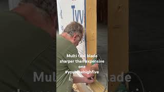 Multi Tool Blade Sharper Than Expensive One tips carpenter carpentry woodworking youtube [upl. by Malsi]