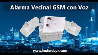 Alarma Vecinal con Identificador de Control por Voz y GSM [upl. by Anitan518]