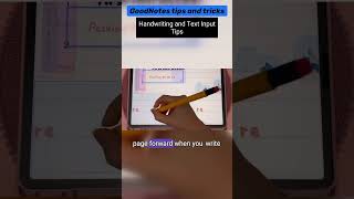 GoodNotes handwriting tips and tricks goodnotes ipadplanner gn6 [upl. by Sylvia]