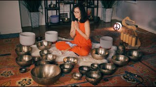 Calming Soundbath Therapy with Healing Sanskrit Mantra [upl. by Nelrsa16]