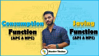 18 Consumption and Saving Function APC APS MPC MPS by Hardev Thakur [upl. by Yrennalf]