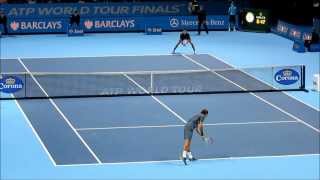 Djokovic vs Federer  ATP World Tour Finals 2013 [upl. by Eibbil]