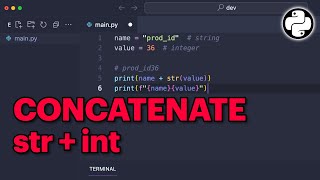 TypeError can only concatenate str not quotintquot to str The solution [upl. by Gianna817]