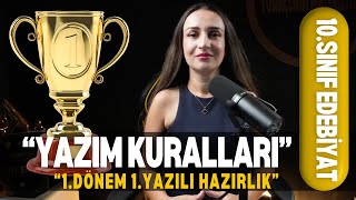 10SINIF EDEBİYAT YAZIM KURALLARI  YAZILI KAMPI  KONU ANLATIMI [upl. by Sillaw158]