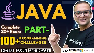 🚀🔥 JAVA Complete Course Part1 2024  100 Programming Challenges [upl. by Camille]