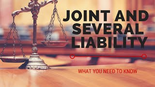 What is Joint and Several Liability [upl. by Atsirak]