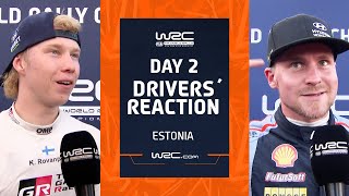 Day 2 Drivers Reaction  WRC Rally Estonia 2023 [upl. by Crescen]