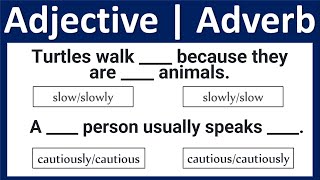 Adjectives and Adverbs Quiz  Grammar Quiz [upl. by Layman]