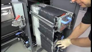 Replacing Printhead Cleaning Roll Kit Components on the HP Latex 3000 Printer Series [upl. by Aelrac]