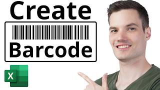 How to Create Barcode in Excel [upl. by Narrad220]