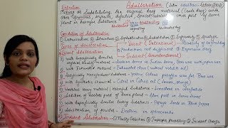 Class 14  Adulteration  Types of Adulteration  Different Methods of Adulteration of Crude Drugs [upl. by Ashlie55]