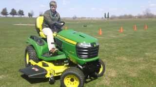 John Deere Riding Mower X739 with 4 Wheel Steering [upl. by Herson]