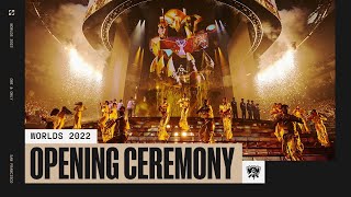 Worlds 2022 Finals Opening Ceremony Presented by Mastercard ft Lil Nas X Jackson Wang amp Edda Hayes [upl. by Malloy]