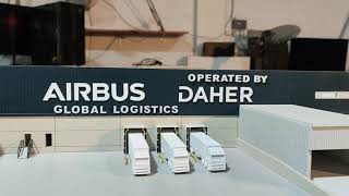 Maqueta industrial Airbus Logistics Hub by Axfito Model [upl. by Luther996]