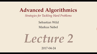 Advanced Algorithms  Lecture 02 [upl. by Nigen]