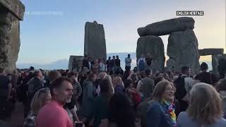 Sunset over Stonehenge ahead of summer solstice [upl. by Nuris810]