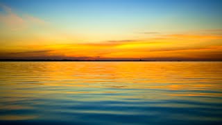 Ocean Sunset No Sound — 10 Hours Screensaver 4K UHD [upl. by Klinges]