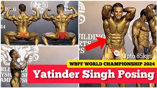 LIVE Yatinder Singh Complete Posing  WBPF IBBF MR WORLD Bodybuilding Championship 2024 Maldives [upl. by Enirehtakyram]