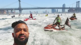 We got 400 jet skis to show up in NYC [upl. by Lingwood]