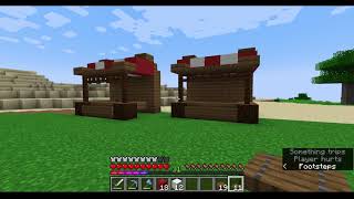 Building some stallsLets play Minecraft ep72 [upl. by Wichern]