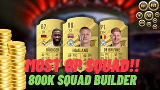 FIFA 23 BEST POSSIBLE OP ‘LENGTHY’ TEAM  800k Squad Builder broken [upl. by Lashonda467]