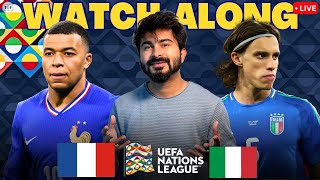 France v Italy Live Score  UEFA Nation League 2024  LIVE Reaction amp Watchalong [upl. by Sucrad]