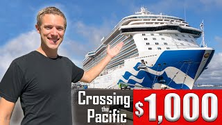 I spent 26 DAYS on a CRUISE SHIP for 1000 My epic transpacific journey and how I did it [upl. by Eladnyl]