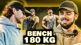 Il BENCH 180 KILOS ft COACH LOUVARD [upl. by Atterg]