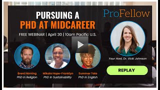 Pursuing a PhD at MidCareer 3 Fully Funded Course Success Stories [upl. by Frank]