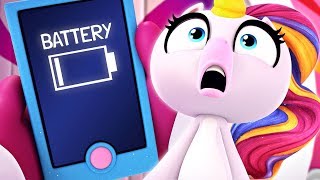 Fingerlings Tales  Gigi The Unicorn is Addicted to Her Phone  Kids Cartoons [upl. by Quintilla565]