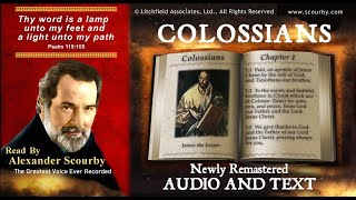 51  Book of Colossians  Read by Alexander Scourby  AUDIO amp TEXT  Free on YouTube  GOD IS LOVE [upl. by Riada162]