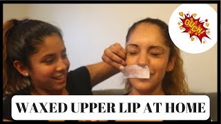 WAX UPPER LIP AT HOME  NAIR READY STRIPS REVIEW [upl. by Bohman]