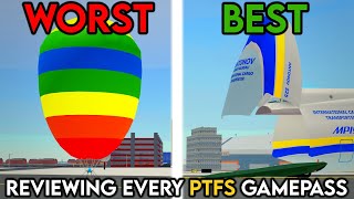 Reviewing EVERY GAMEPASS in PTFS Roblox [upl. by Nyraf]